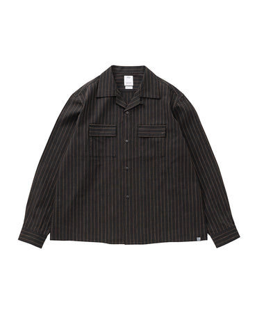 visvim 25AW KEESEY SHIRT STRIPES L/S
