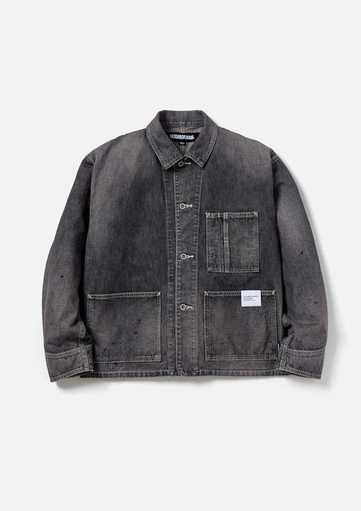 NEIGHBORHOOD 24SS WASHED SHORT COVERALL JACKET