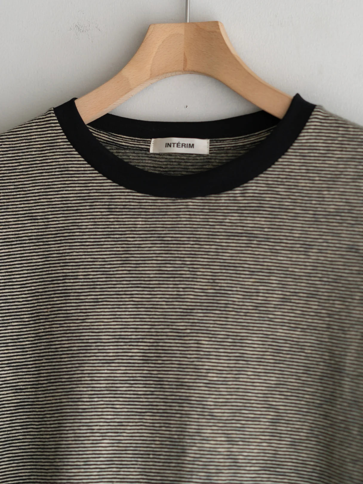 INTERIM 25SS COTTON HEMP BORDER TEE