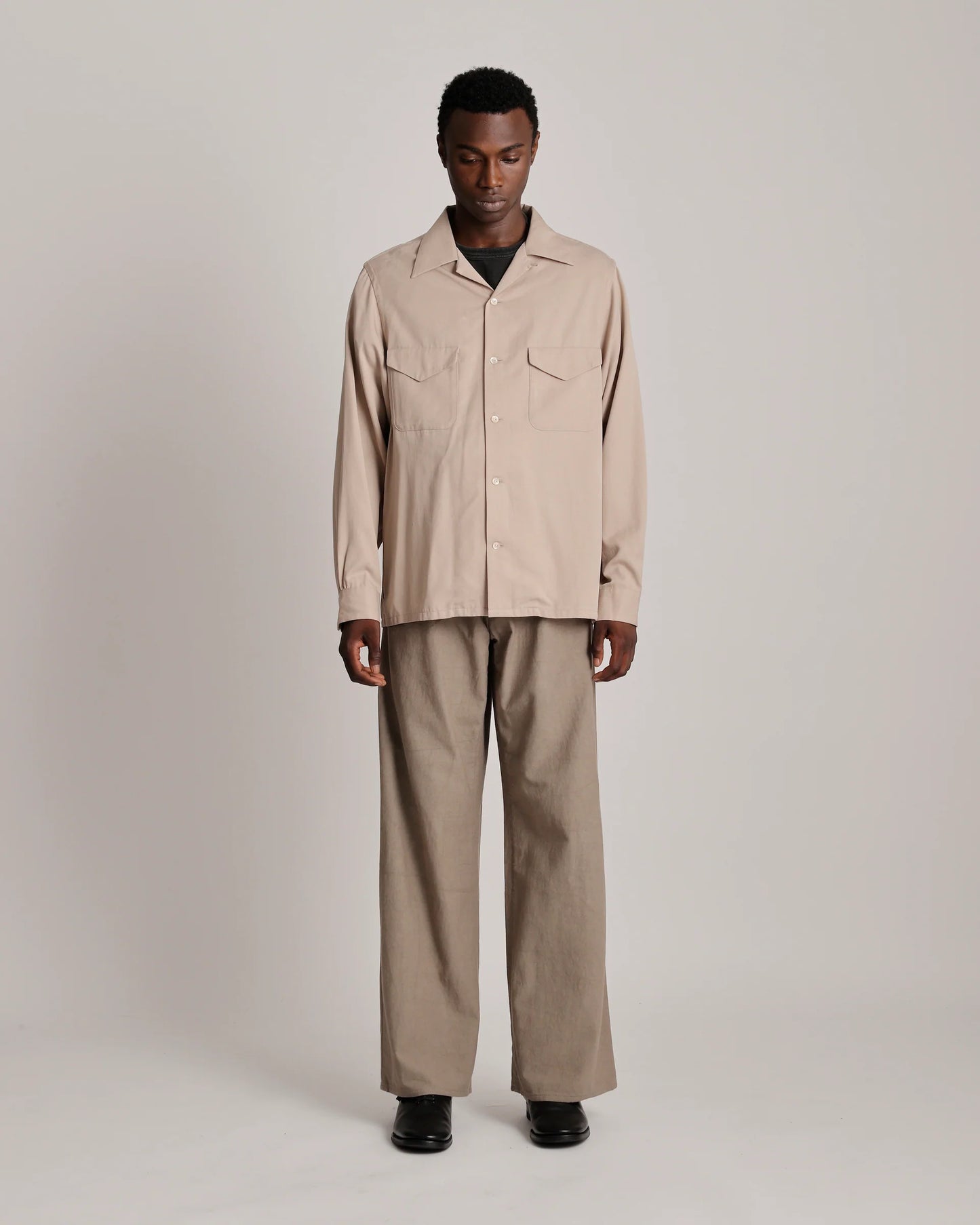 T.T 25AW OPEN COLLAR SHIRT