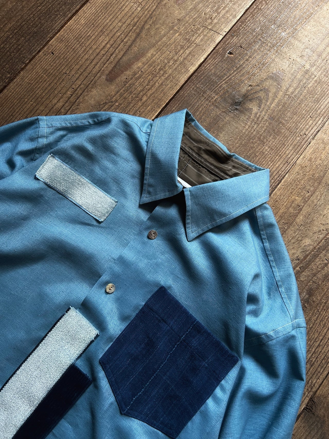 ANSNAM / Patched Shirts Indian Silk