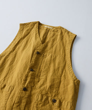 CONFECT / リネン和紙 ウルシ染め ガーデナーベスト