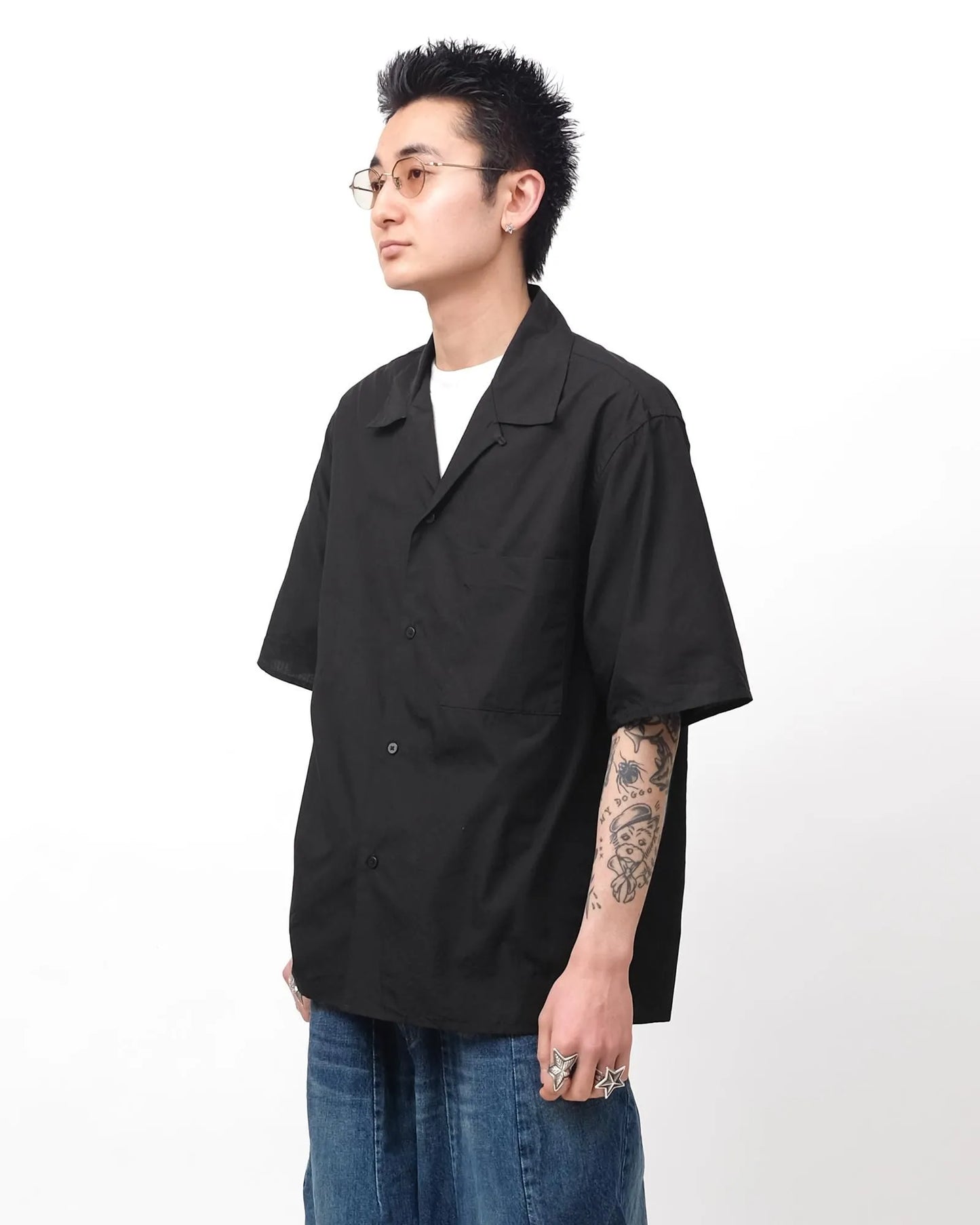 blurhms 25SS Chambray Open-Collar Shirt