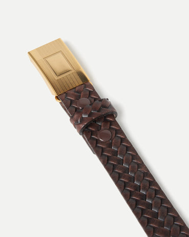 T.T / BASKETWEAVE PATTERN BELT