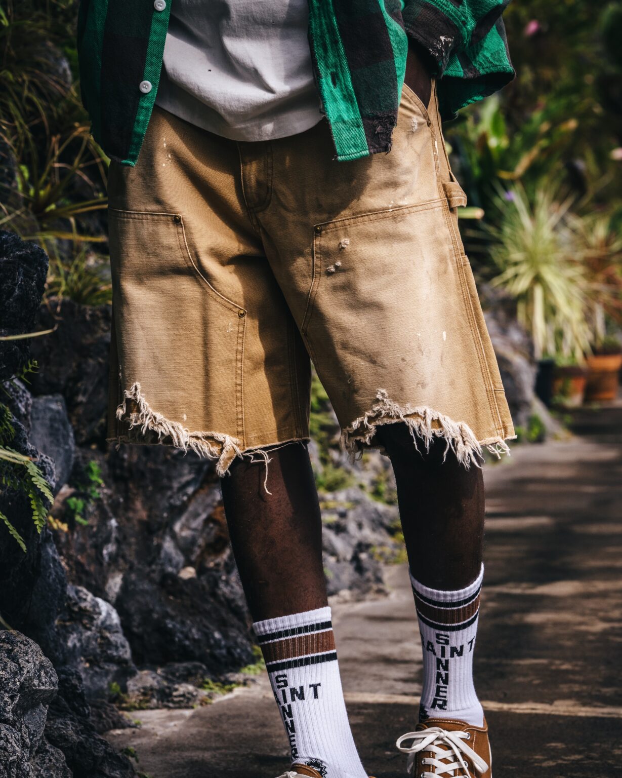 SAINT Mxxxxxx 25SS DOUBLE KNEE SHORTS