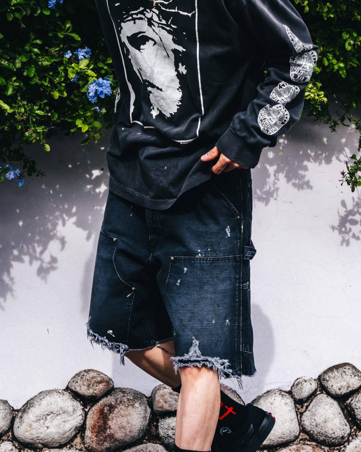 SAINT Mxxxxxx 25SS DOUBLE KNEE SHORTS