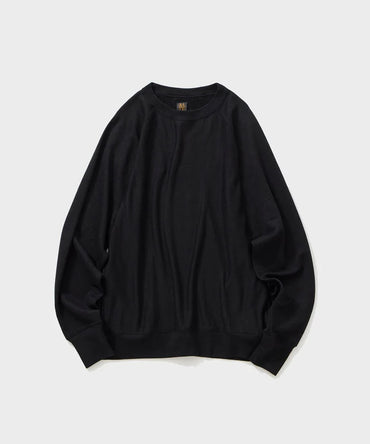 BATONER 25SS BELGIAN LINEN URAKE CREW NECK L/S
