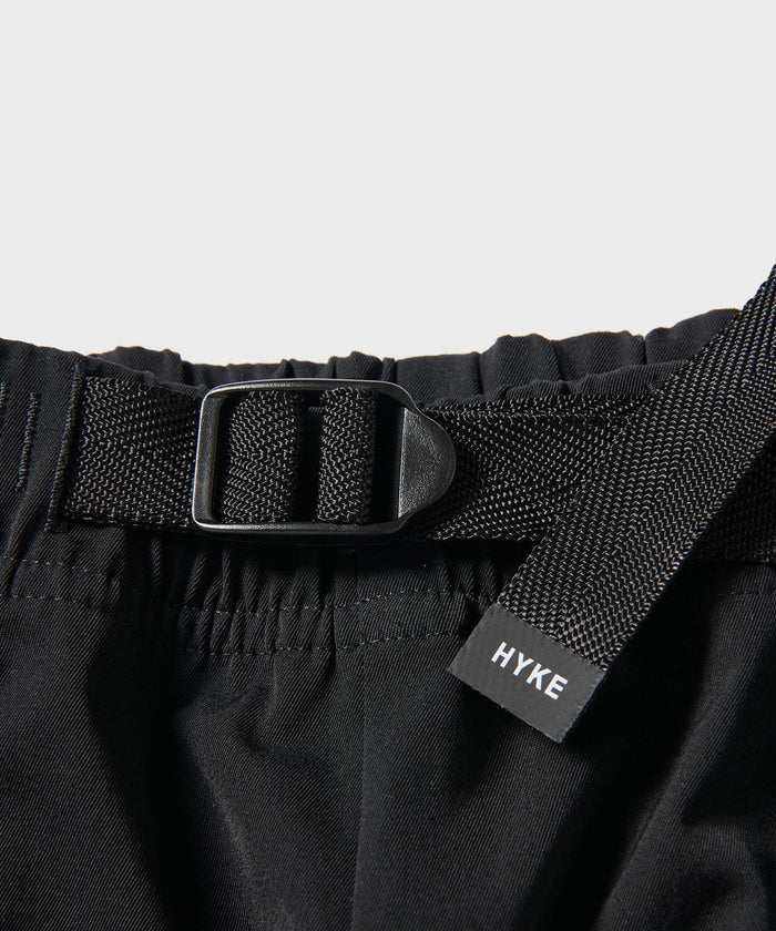 HYKE 25AW TASLAN TWILL WIDE LEG PANTS