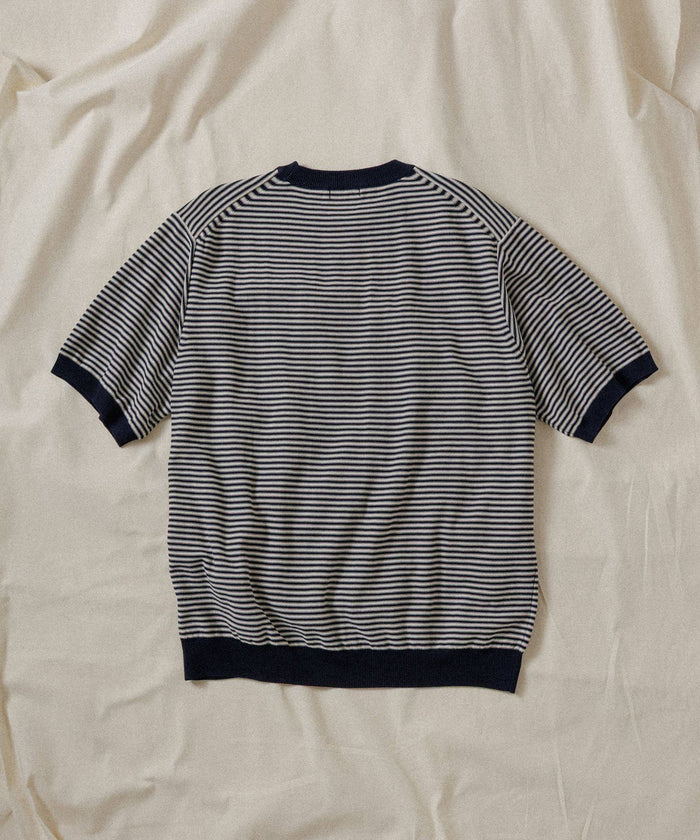 WILD LIFE TAILOR / BORDER KNIT S/S TEE