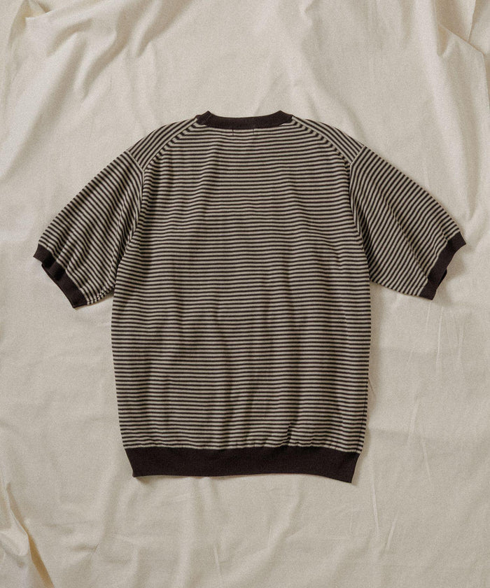 WILD LIFE TAILOR / BORDER KNIT S/S TEE