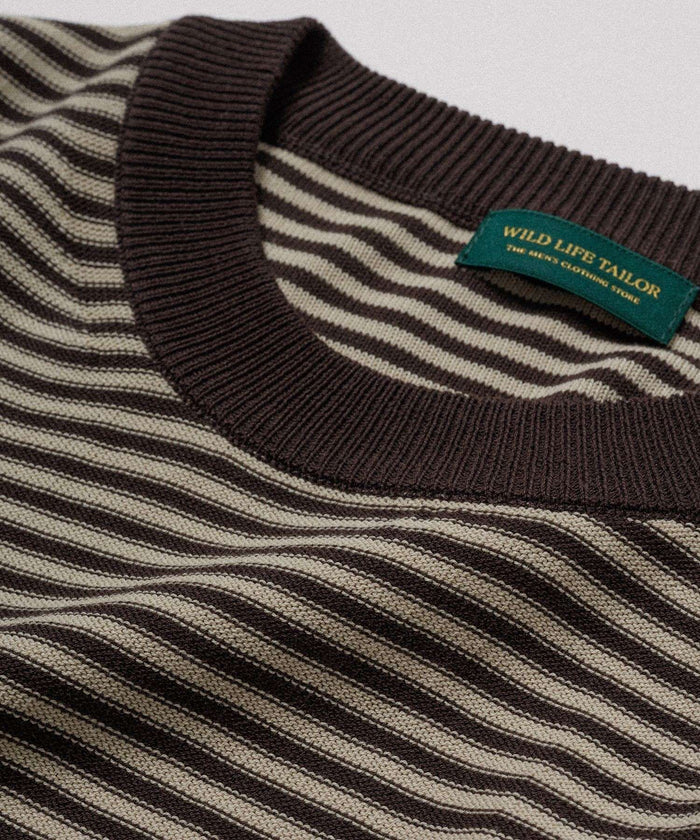 WILD LIFE TAILOR / BORDER KNIT S/S TEE