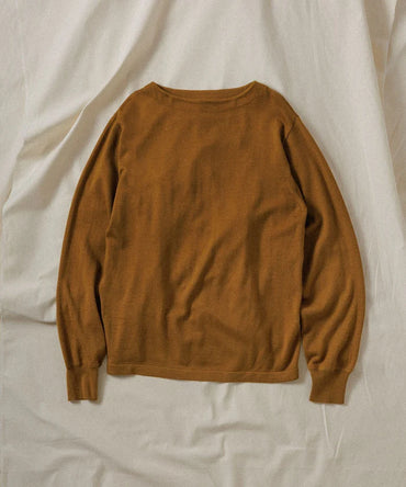 WILD LIFE TAILOR / BOAT NECK LS KNIT
