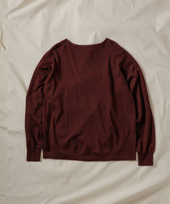 WILD LIFE TAILOR / BOAT NECK LS KNIT
