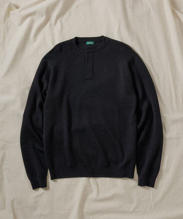WILD LIFE TAILOR / HENLEY NECK LS KNIT