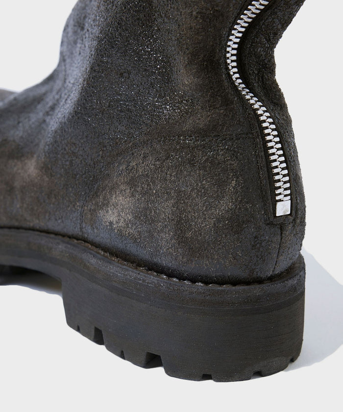 GUIDI for BIOTOP / Back Zip Boots | 796V_RU HORSE COATED BLKT