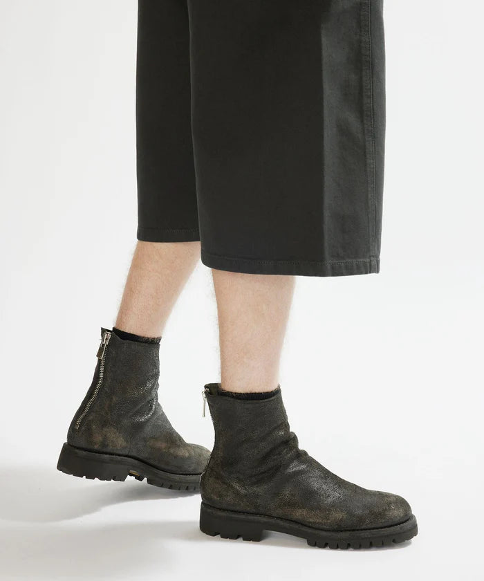 GUIDI for BIOTOP / Back Zip Boots | 796V_RU HORSE COATED BLKT