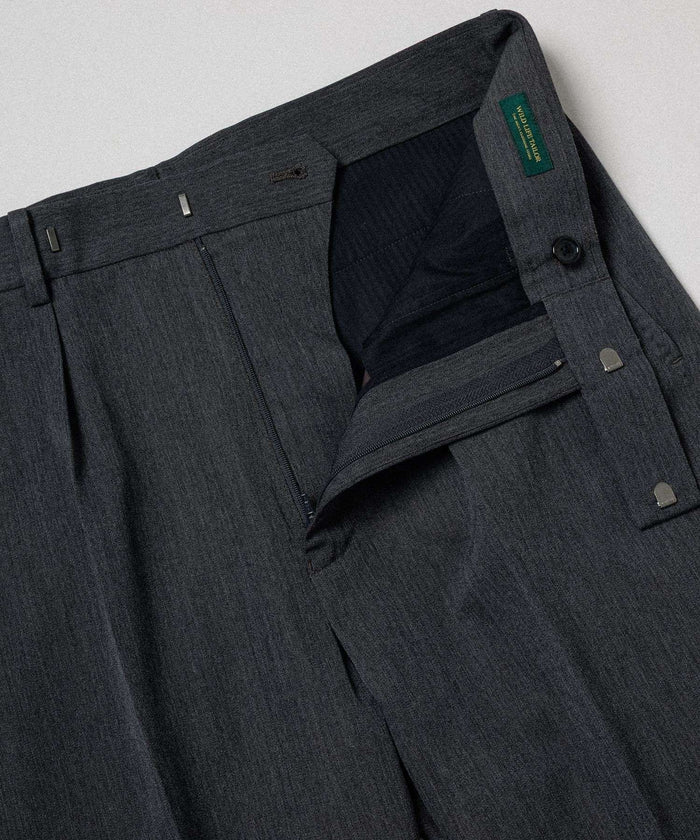 WILD LIFE TAILOR / WOOL GABARDINE STRAIGHT SLACKS