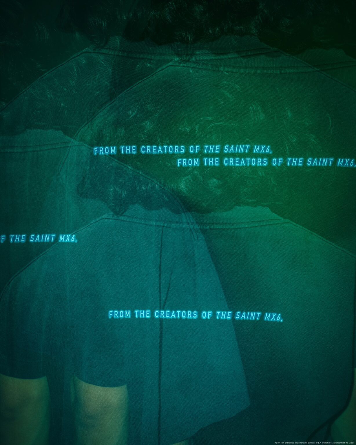 SAINT Mxxxxxx x THE MATRIX / MTRX_SS TEE_THE MATRIX WHITE LOGO