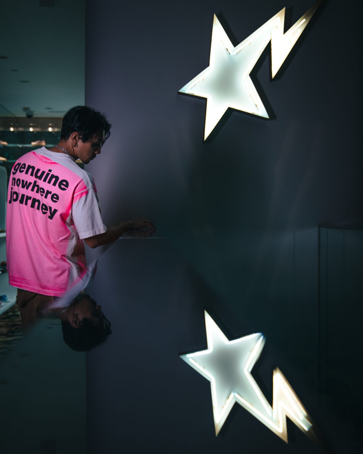 SAINT Mxxxxxx x BAPE / BAPE_SS TEE_HANDPRINT