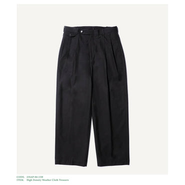 A.PRESSE 25SS High Density Weather Cloth Trousers