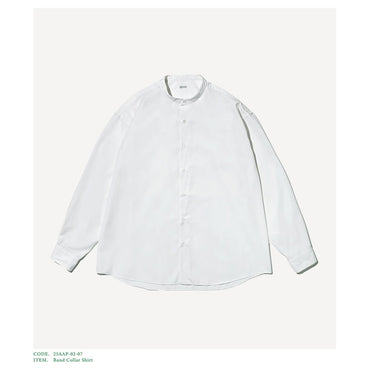 A.PRESSE 25AW Band Collar Shirt