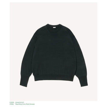 A.PRESSE 25AW Wool Knit Crew Neck Sweater
