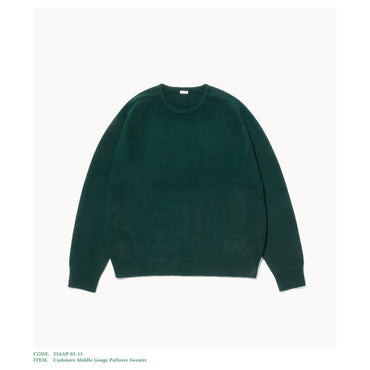 A.PRESSE 25AW Cashmere Middle Gauge Pullover Sweater