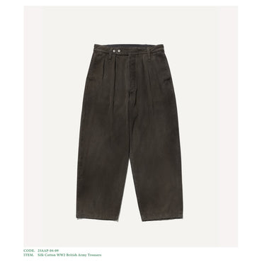 A.PRESSE 25AW Silk Cotton WW2 British Army Trousers