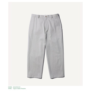 A.PRESSE 25AW Type.3 Chino Trousers