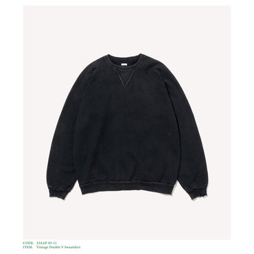 A.PRESSE 25AW Vintage Double V Sweatshirt