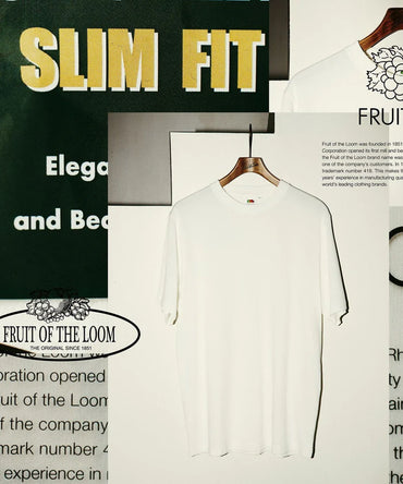 FRUIT OF THE LOOM for WILD LIFE TAILOR / EX SLIM FIT 2PCS PAC TEE