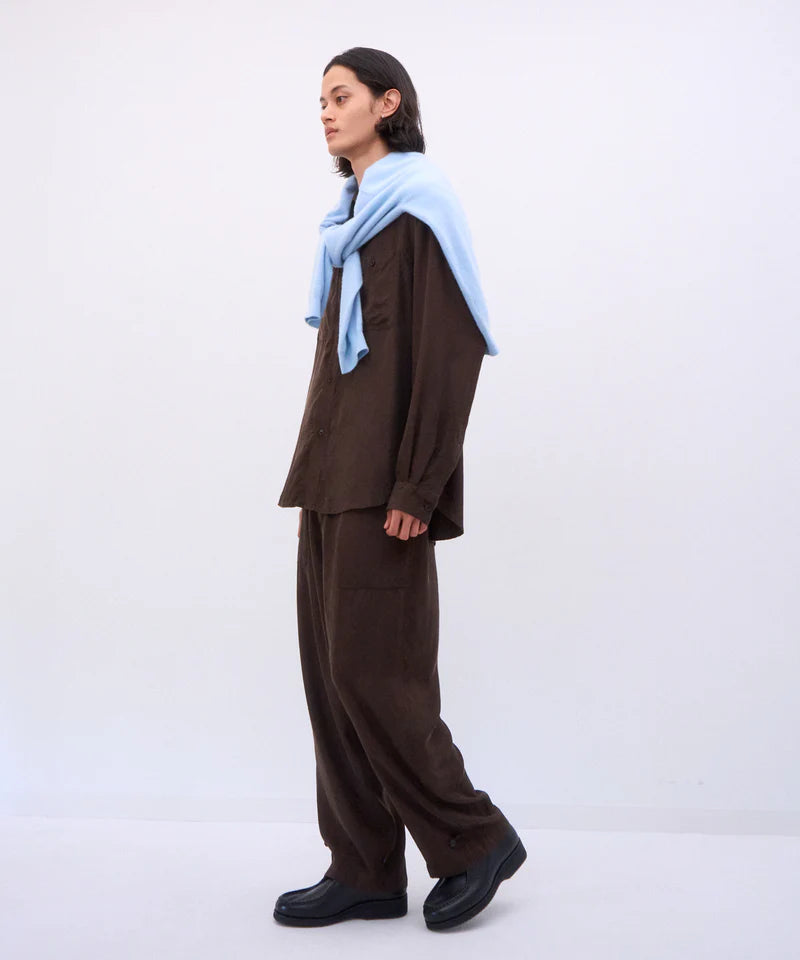 ATON 26AW FIBRIL SILK TAFTA | WORK SHIRT