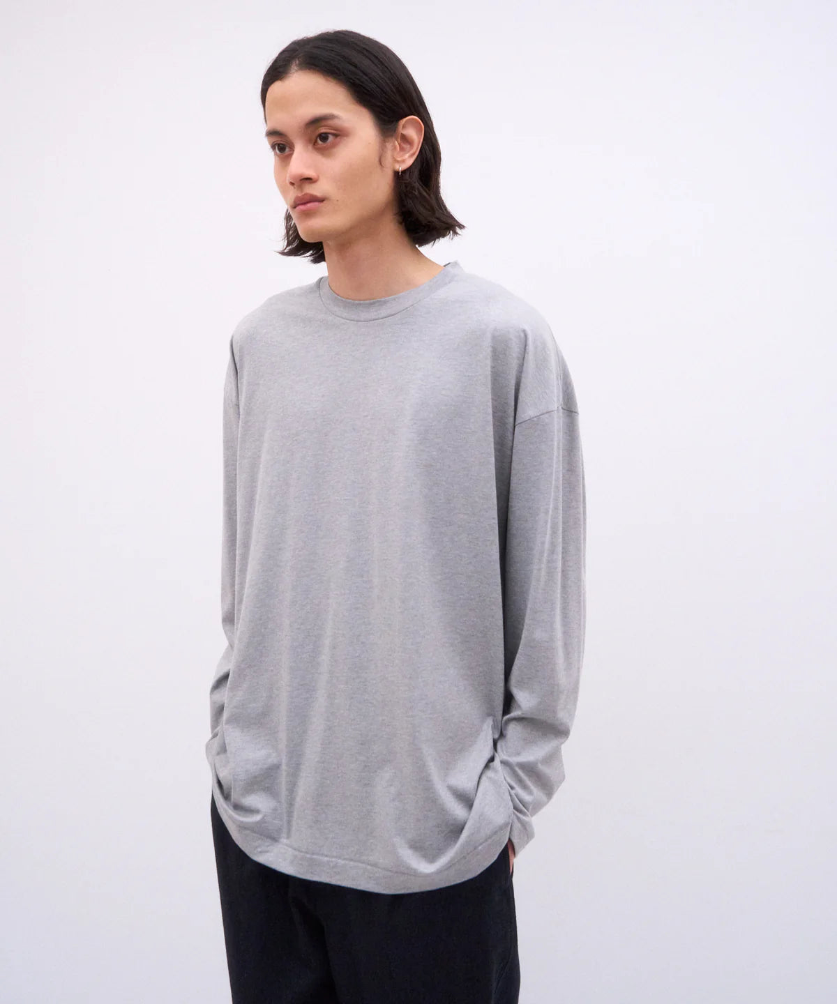 ATON 26AW SUVIN60/2 | OVERSIZED LONG SLEEVE T-SHIRT