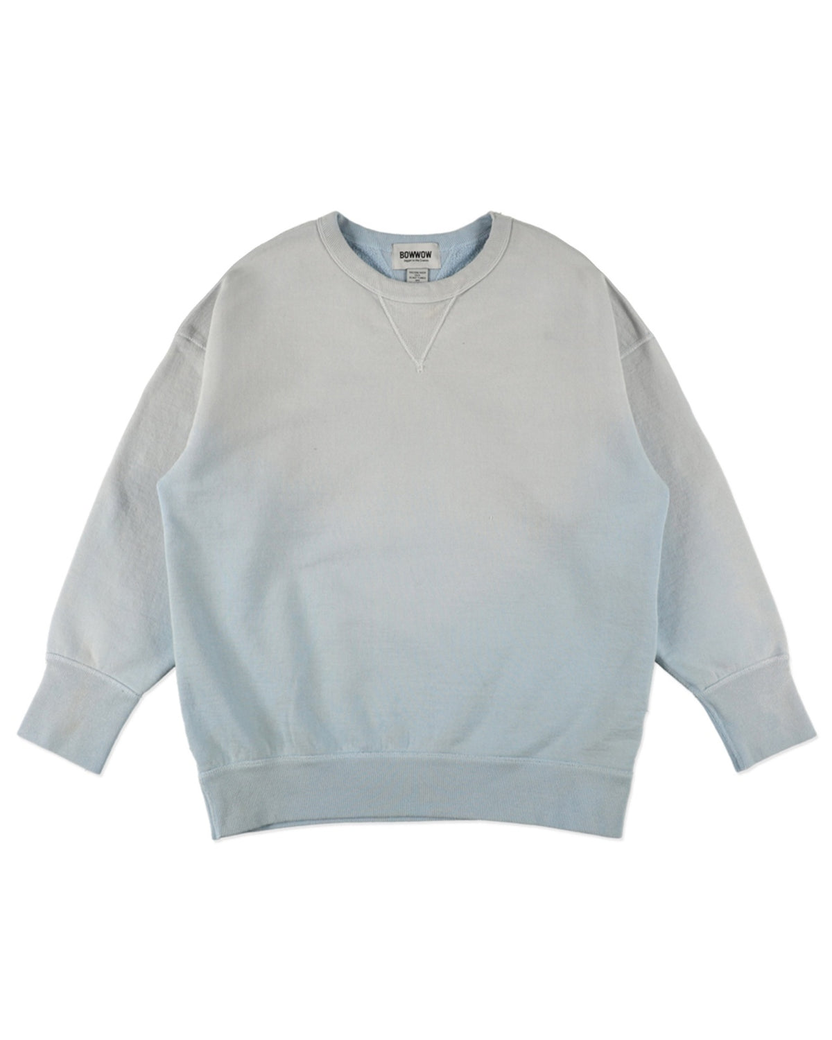 BOWWOW 26AW WEATHERED DOUBLE V SWEATSHIRT