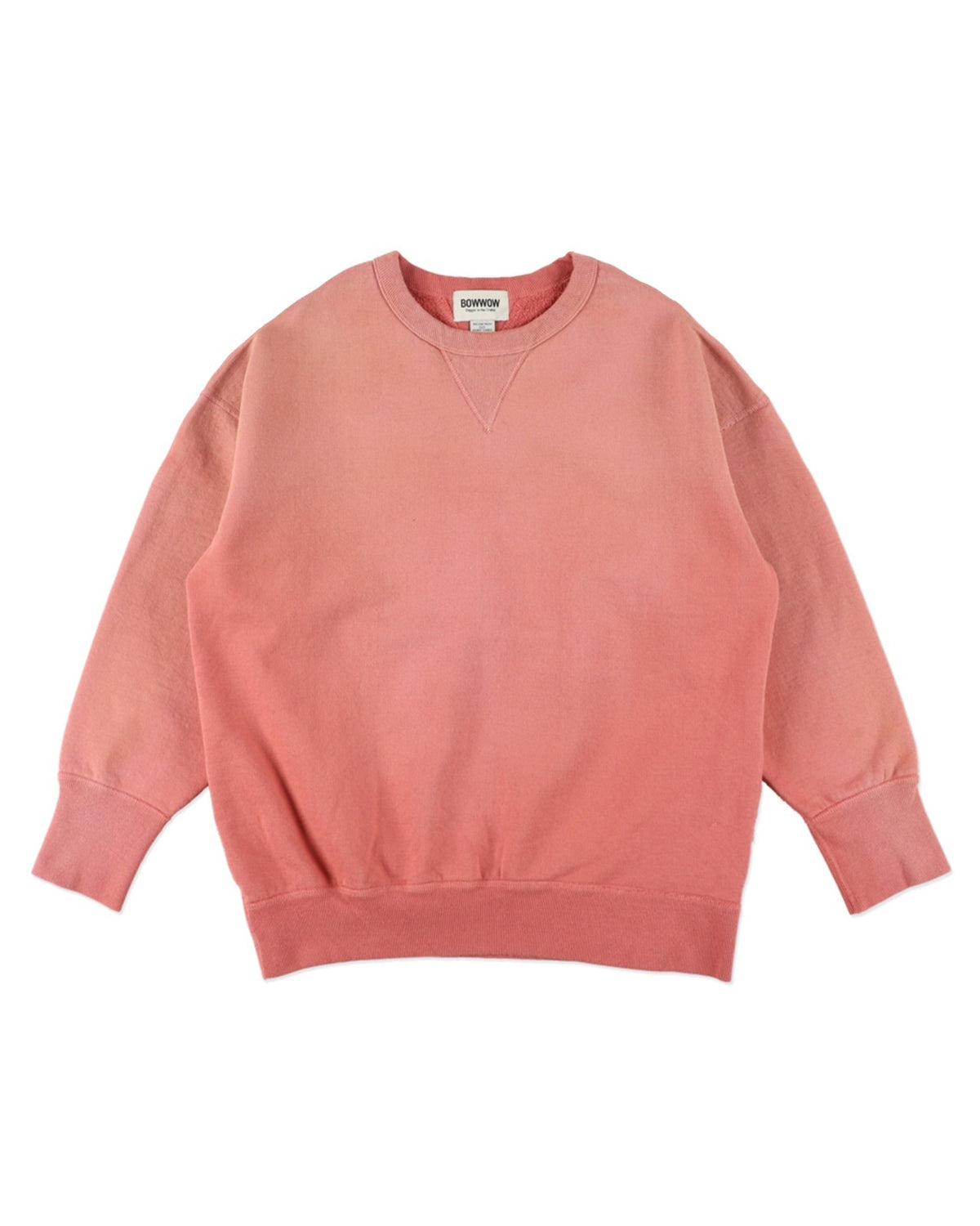 BOWWOW 26AW FADED DOUBLE V SWEATSHIRT