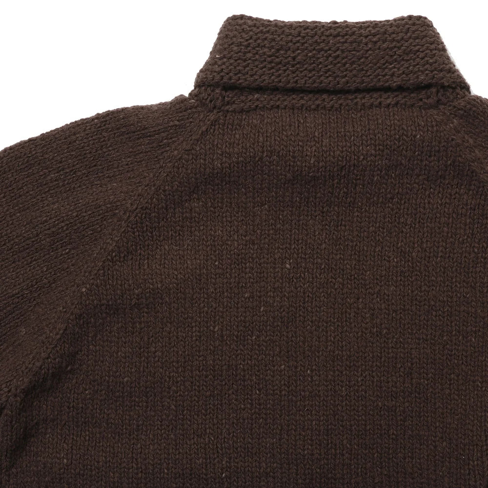 AURALEE 26AW WOOL LOW-GAUGE KNIT ZIP COWICHAN