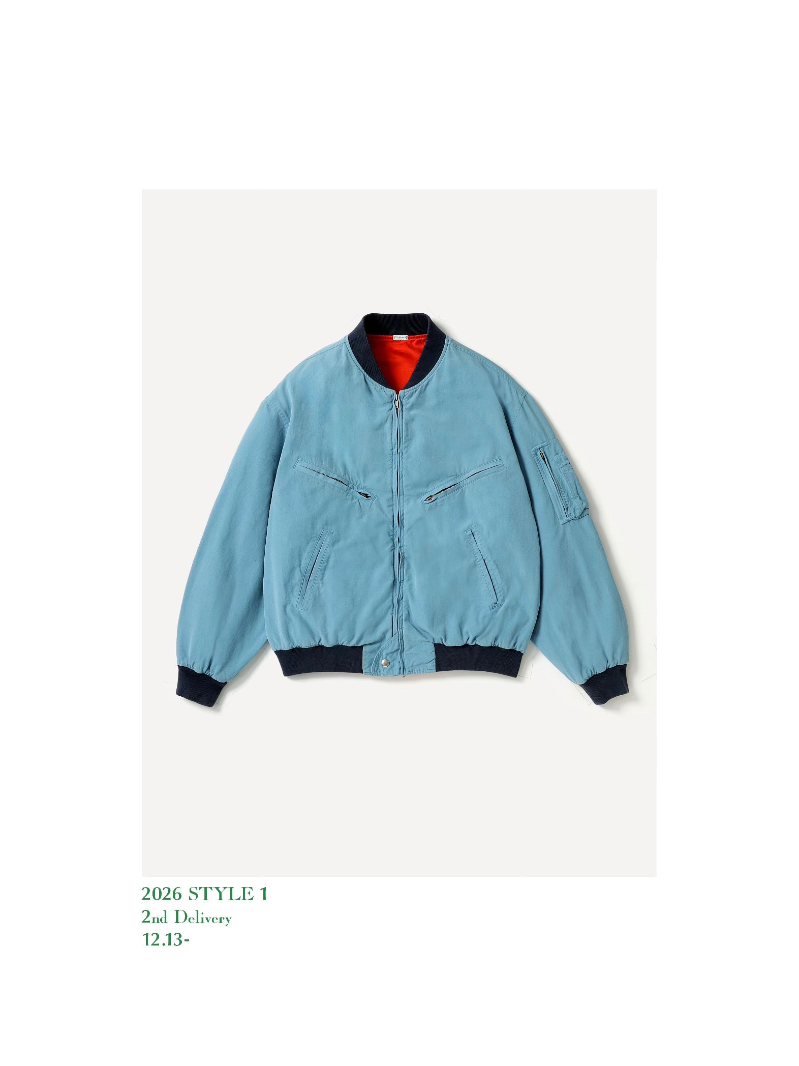 A.PRESSE 26SS ジャケット新品未使用 A.PRESSE 26SS Vintage Silk Cotton Test Pilot Model Jacket