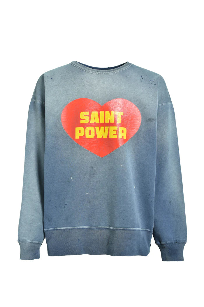 SAINT Mxxxxxx 25AW CRW NECK SWT/SAINT POWER