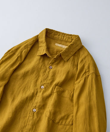 CONFECT / 60リネン ウルシ染め レギュラーカラーシャツ