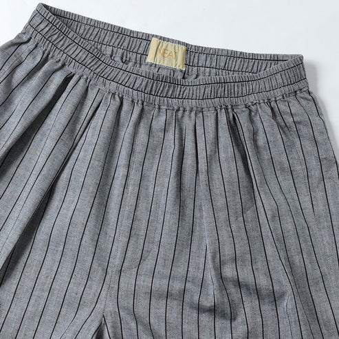 NEAT 25SS Cotton Herringbone Stripe Big Trunks Shorts