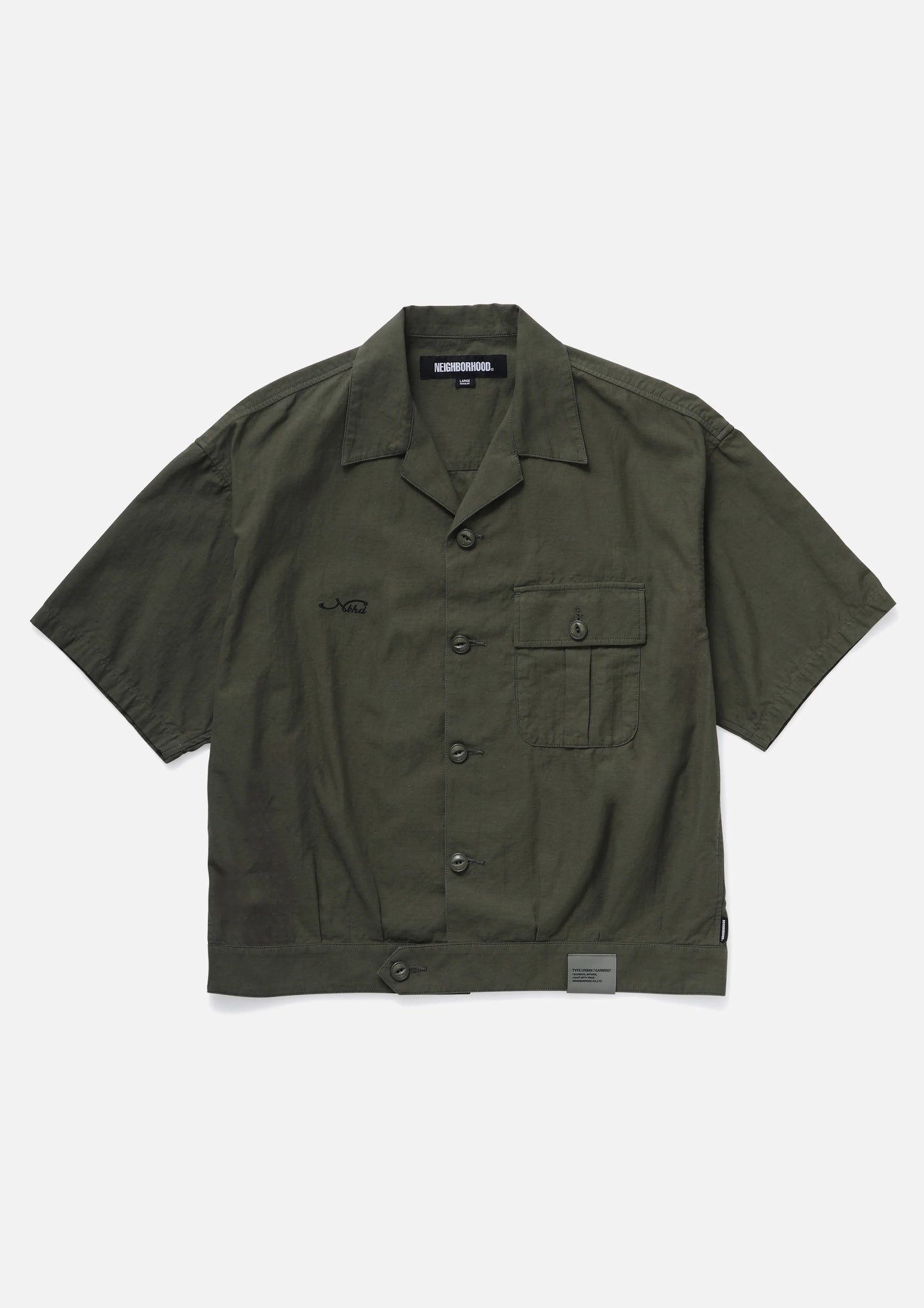 NEIGHBORHOOD 25SS BELTED OFFICER SHIRT SS