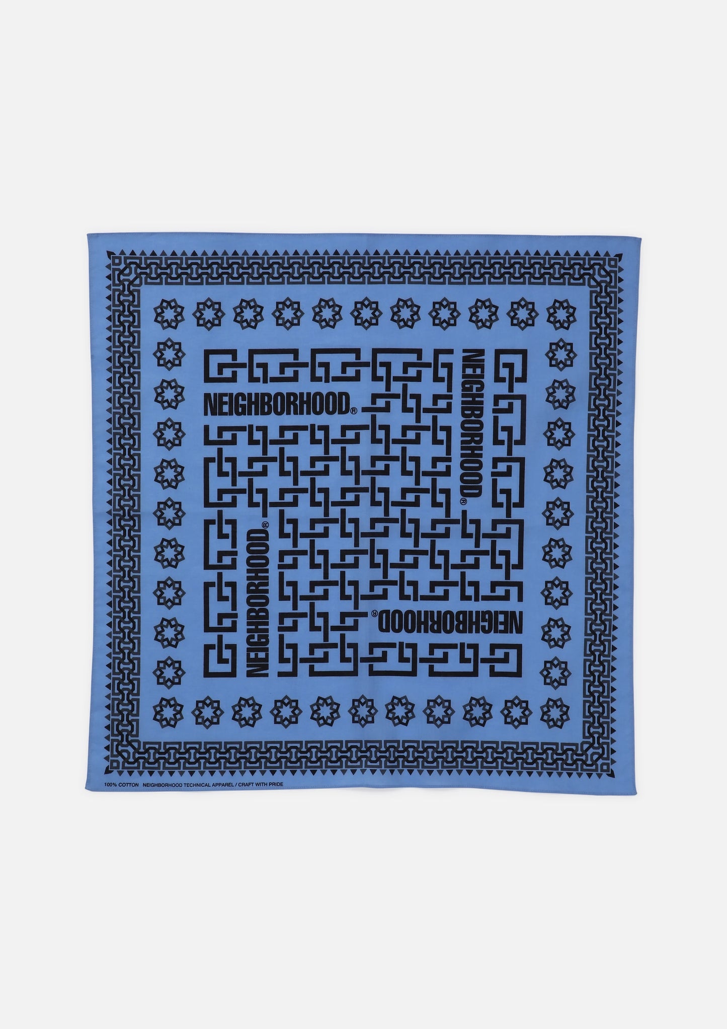 NEIGHBORHOOD 25SS GEOMETRIC PATTERN BANDANA