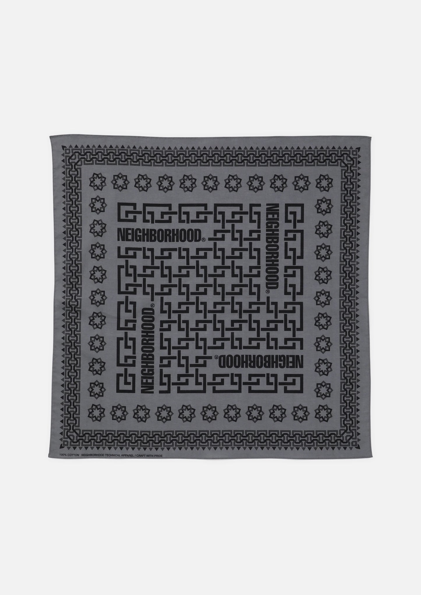 NEIGHBORHOOD 25SS GEOMETRIC PATTERN BANDANA