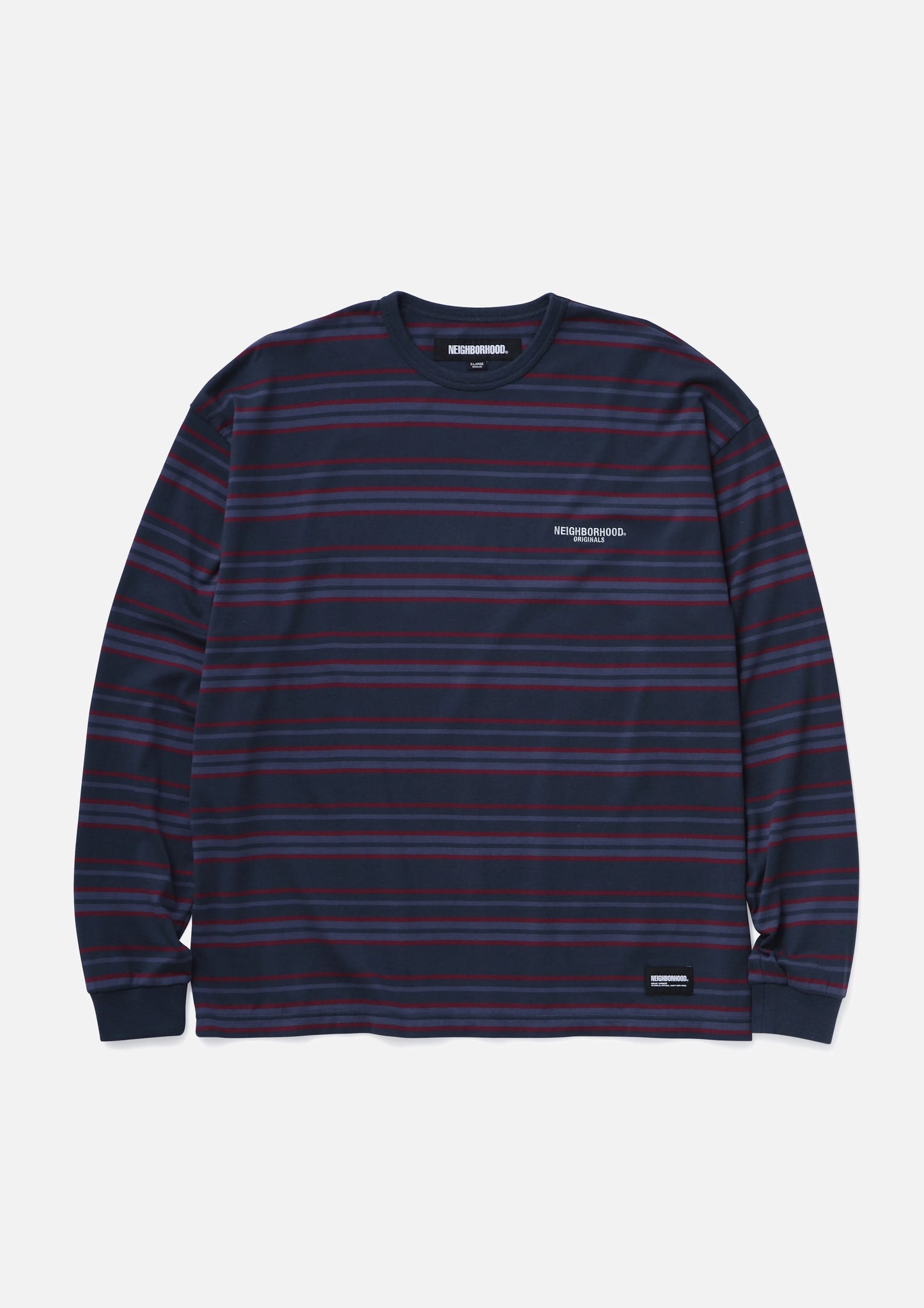 NEIGHBORHOOD 25SS BORDER CREWNECK LS