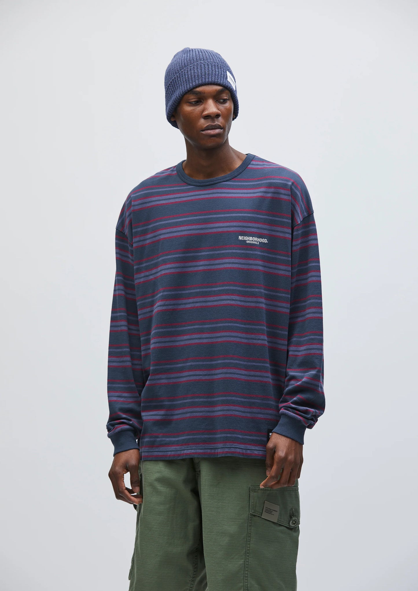 NEIGHBORHOOD 25SS BORDER CREWNECK LS