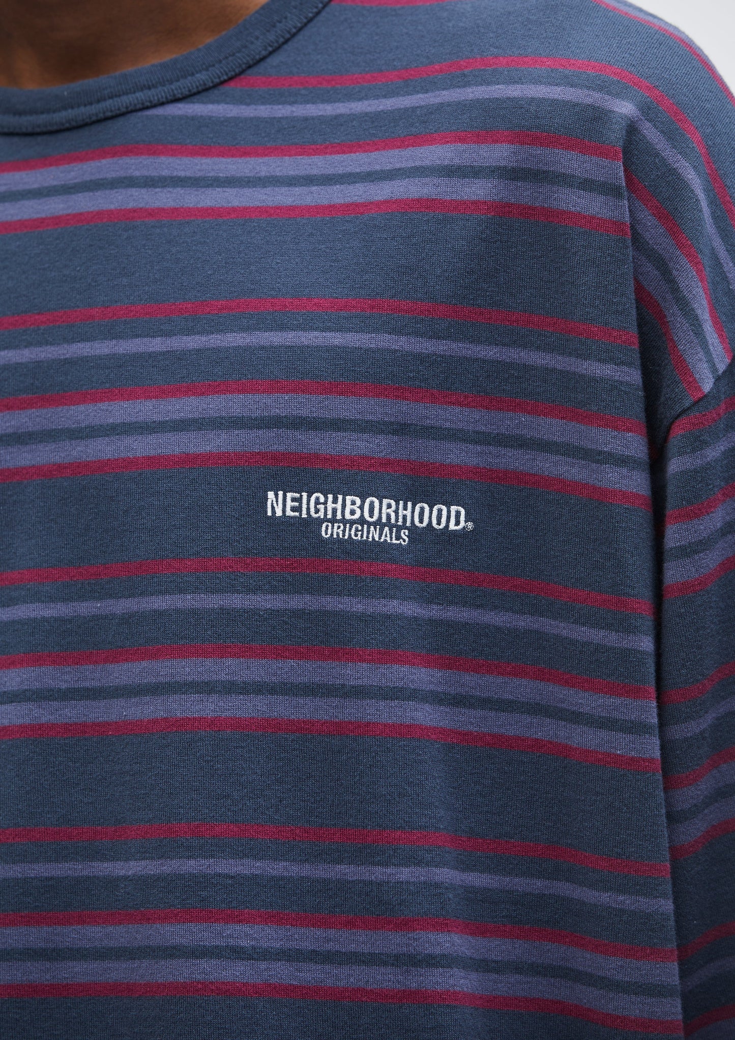 NEIGHBORHOOD 25SS BORDER CREWNECK LS