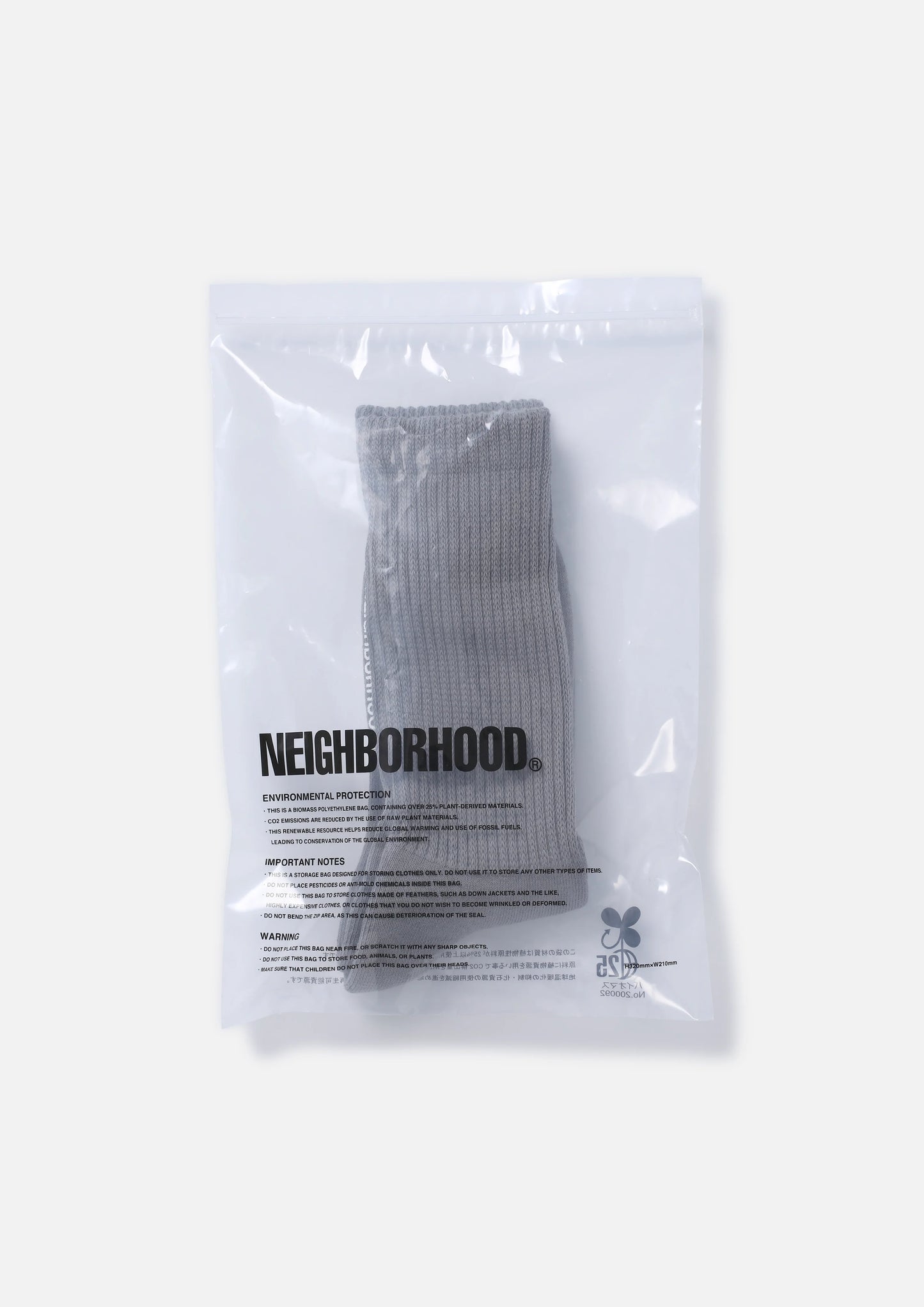 NEIGHBORHOOD 25SS PLAIN SOCKS