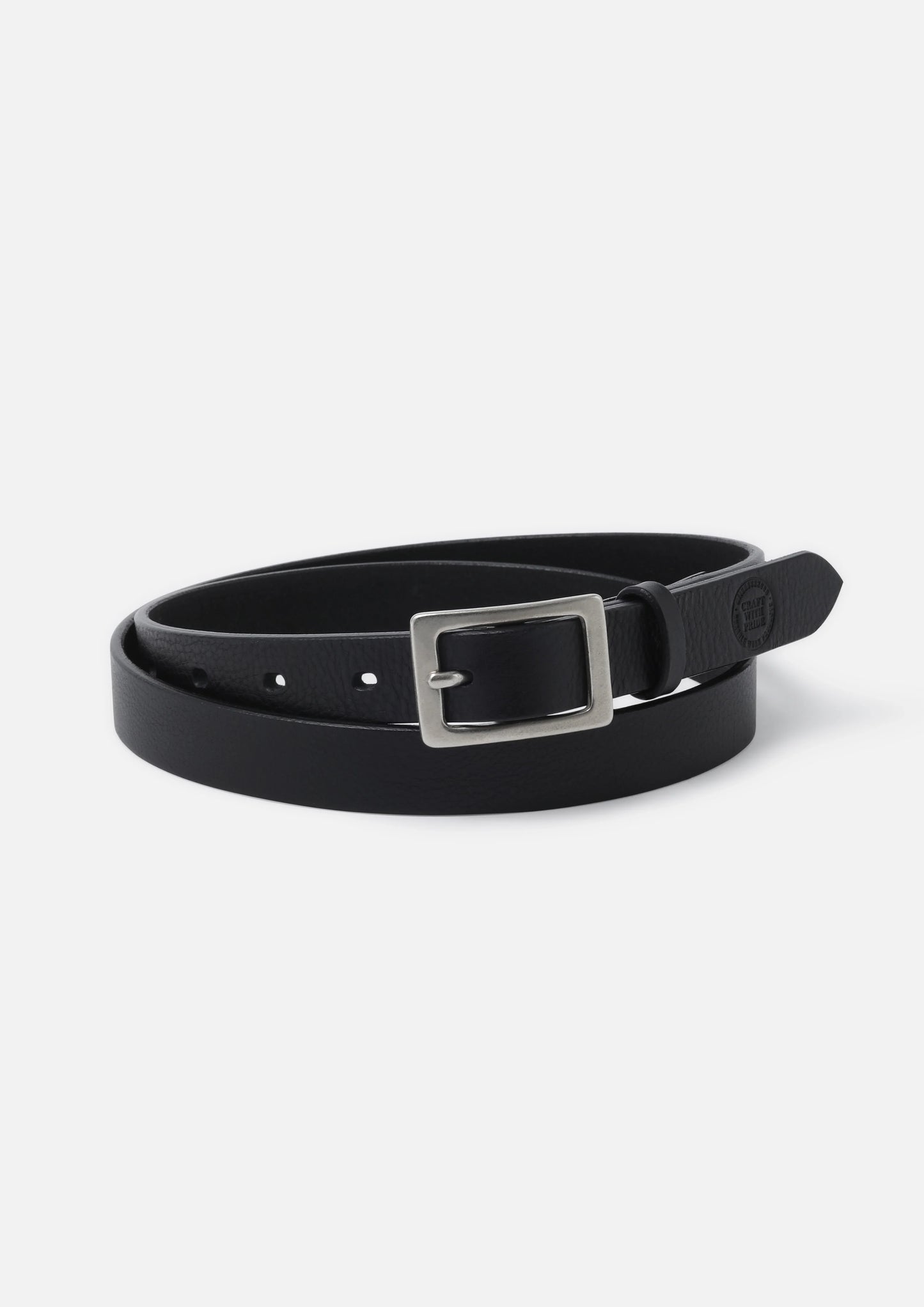 NEIGHBORHOOD 25SS LEATHER NARROW BELT