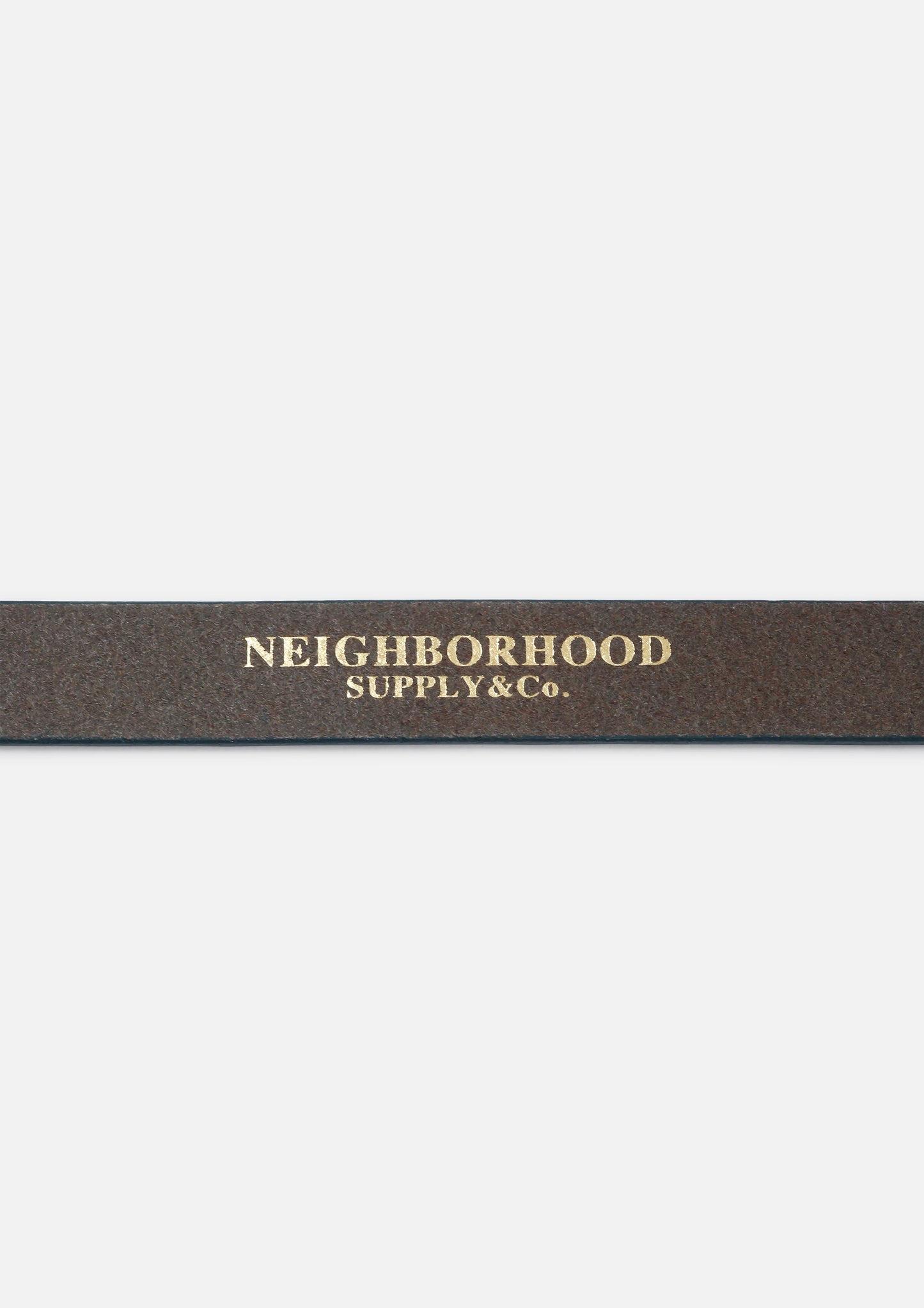 NEIGHBORHOOD 25SS LEATHER NARROW BELT