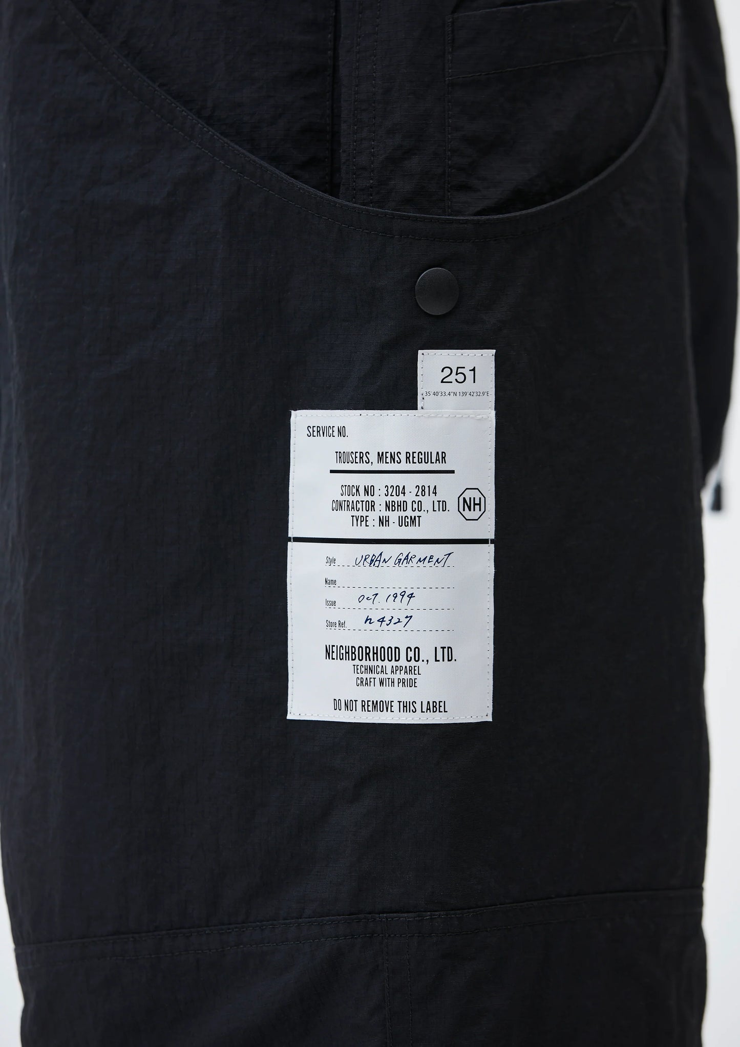 NEIGHBORHOOD 25SS CLIMBING SHORT PANTS